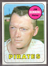 1969 Topps Set Break #175 Jim Bunning EX-EXMINT *JAYSACE*