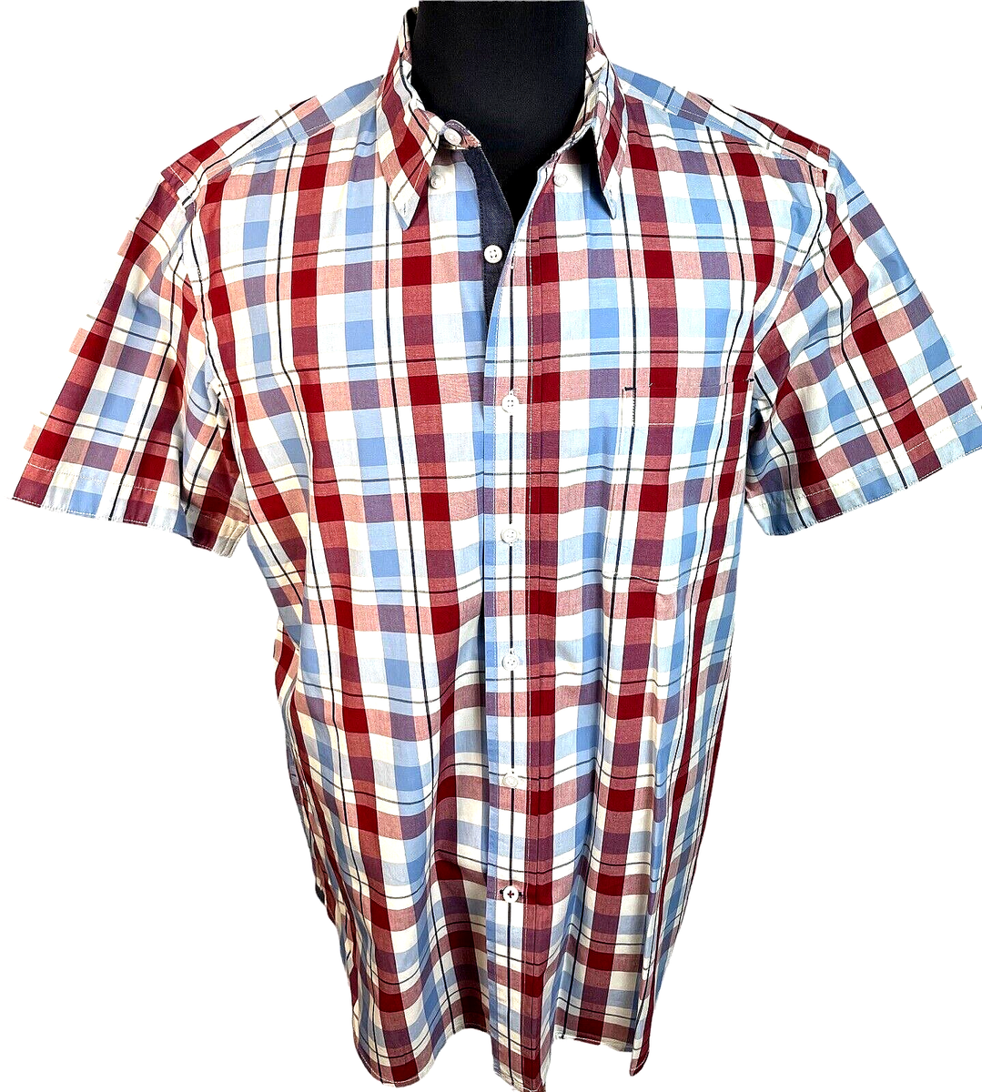 Men's Club Room size XL short sleeve chest pocket dress shirt Men's Club Room size XL short sleeve chest pocket dress shirt