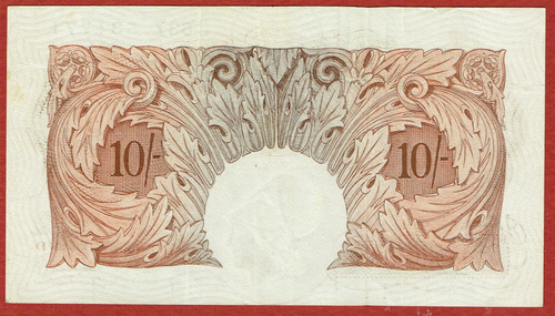 BANCO DE INGLATERRA (1949-55) 10 CHELINES P.S. BEALE SIGNATURE (ELIGE#369b) CH EN MUY BUEN ESTADO/XF - Imagen 2 de 2