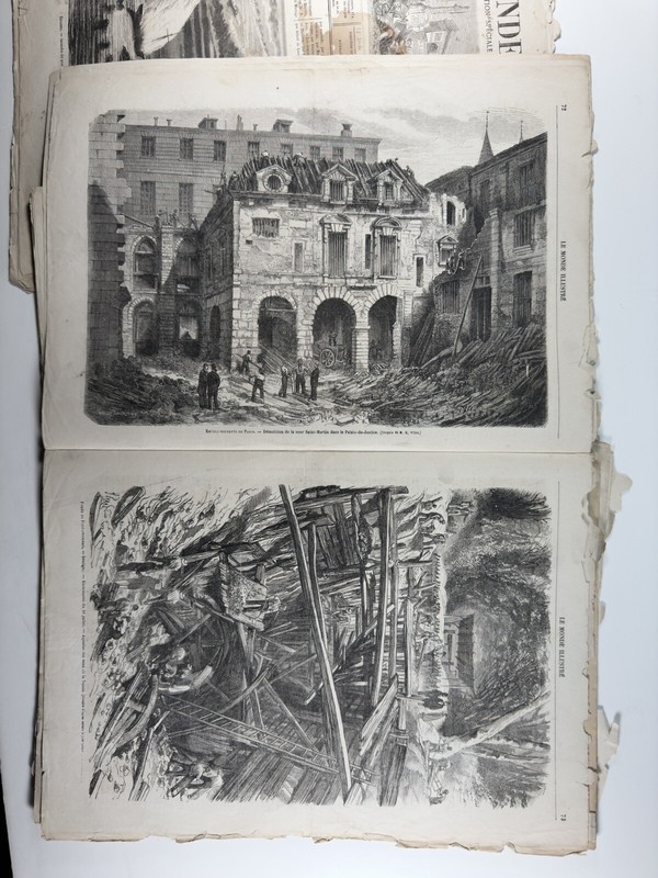 Le Monde Illustré 1868-Set Of 4 Issues-Lithographs-Edition For The U.S