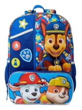 Paw Patrol Pups on Duty Kids   17" Backpack Chase, Marshal, Rubble NEW