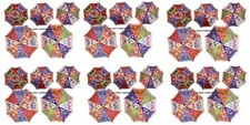 Wholesale Lot of 30 PC Traditional Indian Designer Handmade Sun Umbrella Parasol