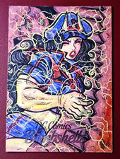 Wonder Woman 2024 DC Comics Bombshells 1/1 Sketch Card By JucyAnde Júnior Art