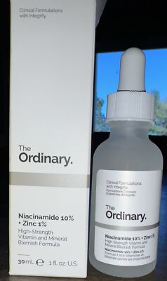 The Ordinary Niacinamide 10% + Zinc 1% Serum - 1oz -brand New In Box!!