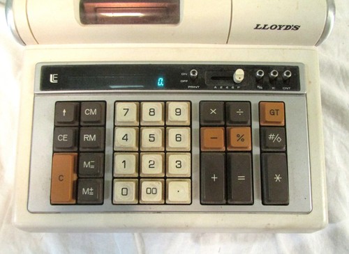 Vintage Lloyd's Electronic Printing And Display Calculator #E205 With Manual - Picture 8 of 8