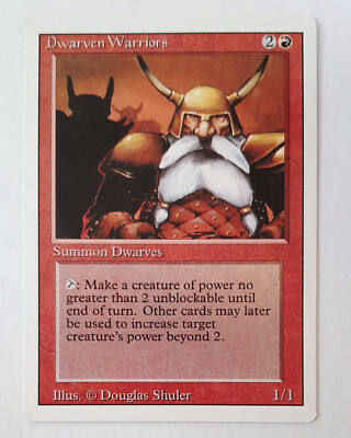  DWARVEN WARRIORS  REVISED 3.EDITION 1994  NM  RED  MTG MAGIC Zwergenkrieger