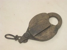 antique padlock *No key W. Bohannan Brooklyn NY pat. June 1879 old lock as-is