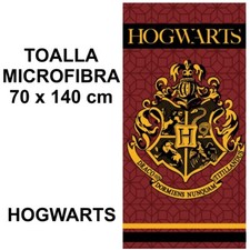 TOALLA HARRY POTTER HOGWARTS MICROFIBRA PLAYA BAÑO DUCHA PISCINA LICENCIA 70x140