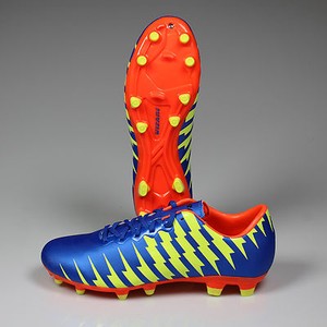 blue and orange soccer cleats