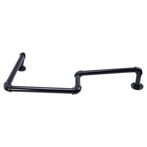 Wall-mounted Iron Pipe Rack Man Shelf Support Kitchen Storage Holder - Picture 5 of 12