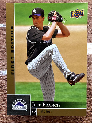 Jeff Francis 2009 Upper Deck First Edition #101 Colorado Rockies