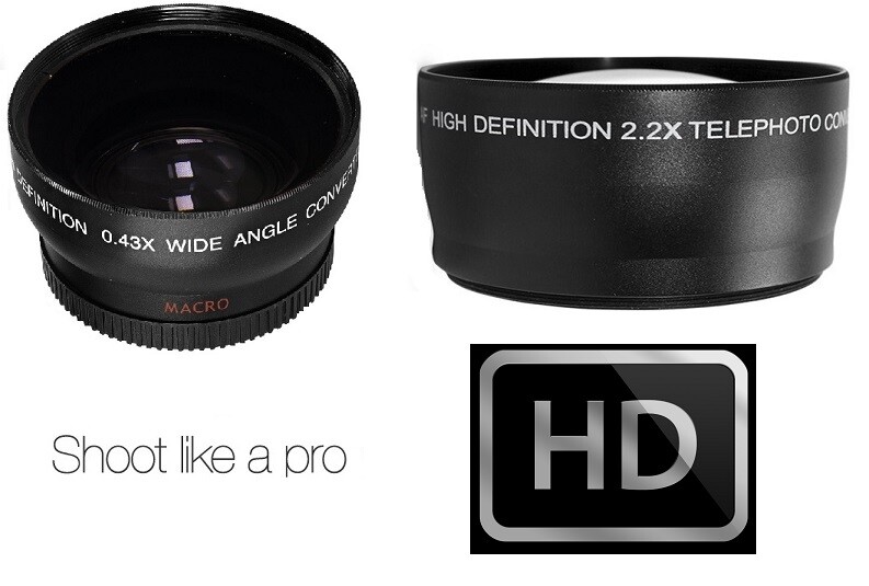 Kit de 15 pièces Noir pour Panasonic Lumix DMC-FZ200