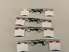 4-WHITE DCP 1/64 PETERBILT 359/379/389 FLAPS WITH NO LOGO CHROME WEIGHTS