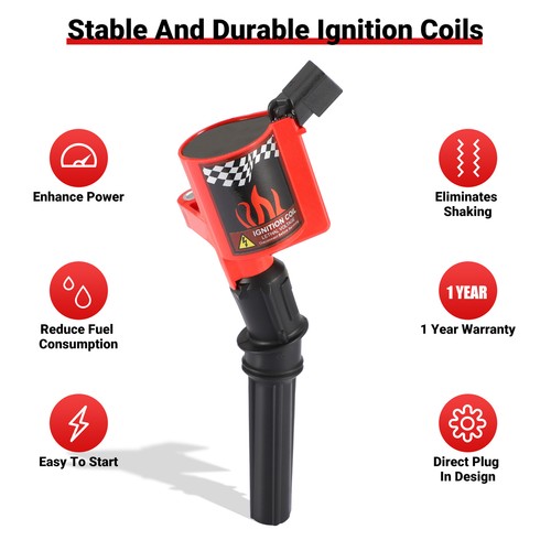 8XHigh Performance Ignition Coil For Ford F150 E150 Expedition 4.6/5.4L V8 DG508 - Picture 12 of 24