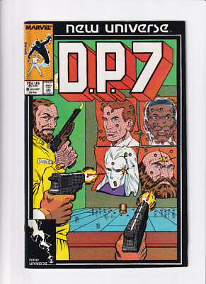 Marvel D.P.7 No.8 Displaced Paranormals New Universe 1987 Englisch Bag/Board