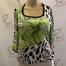 Creative Design Works.  Size PM.   Scoop Neck Pullover.  Stretch.  USA.  B101.