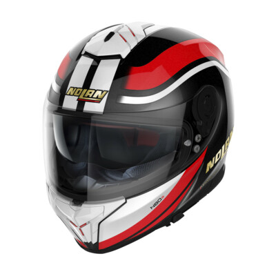 Full Face Helmet Nolan N80.8 50th Anniversary N-COM 26 Metal White Black Red XS