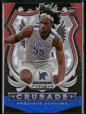 2020 Panini Prizm Draft Picks Collegiate #88 Precious Achiuwa Red White and Blue