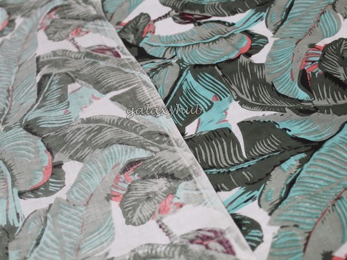 Telas de algodón indio estampadas en pantalla floral verde de tela 100 % algodón de 2,5 yardas - Imagen 12 de 12