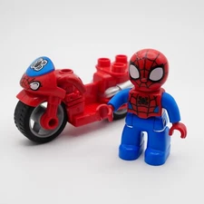 Lego Duplo SpiderMan and Motorcycle Lot