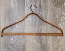 Antique KOHLER'S Valeteria-Reshaping of Suits Advertising Wood Hanger Phoenix Pr