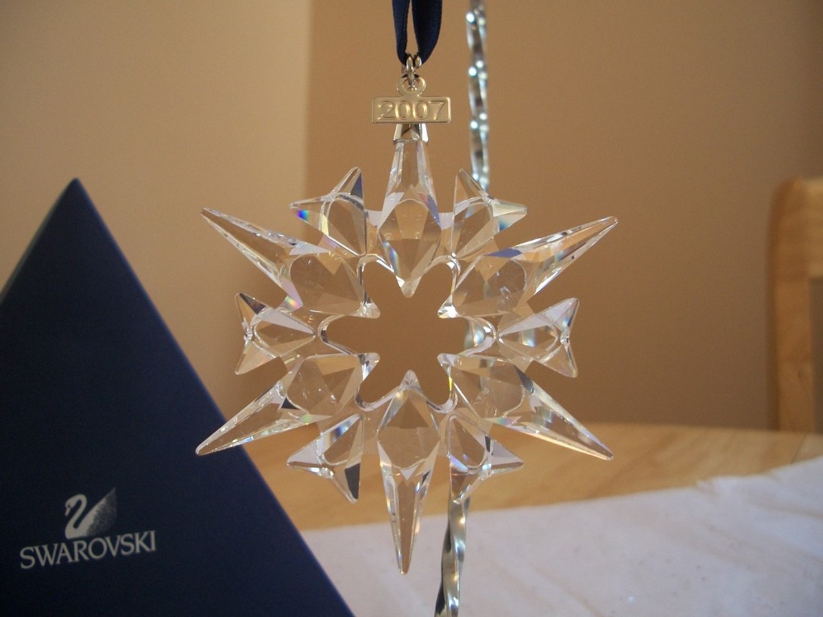 SWAROVSKI CRYSTAL 2007 ANNUAL SNOWFLAKE ORNAMENT STAR | eBay