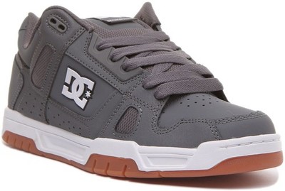 Dc Shoes Stag Lace Up Cupsole Nubuck Mens Sneaker In Black Green US 8 - 13