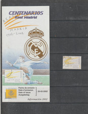 España Futbol Centenario Real Madrid año 2002 (HF-827)