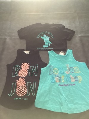 Girls Ron Jon tank tops and New Beach Bum T-shirt