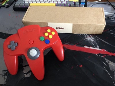 Original N64 Controller Rot 8BitDo Wireless Mod Kit Umbau 