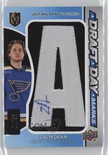 2024-25 Upper Deck SP Game Used Draft Day Marks 4/35 Zach Dean #DDM-ZD Auto 9be