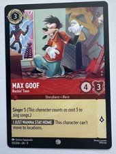 Disney Lorcana TCG Fabled Max Goof Rockin Teen 112/204 Common Card