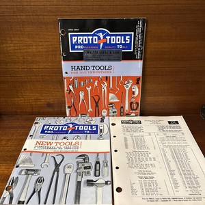 Vtg 1962-1963 PROTO TOOLS Catalog PR62120 W/ New Tool Supplement & Price List