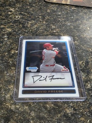 2009 Topps Chrome Rookie Autographs David Freese