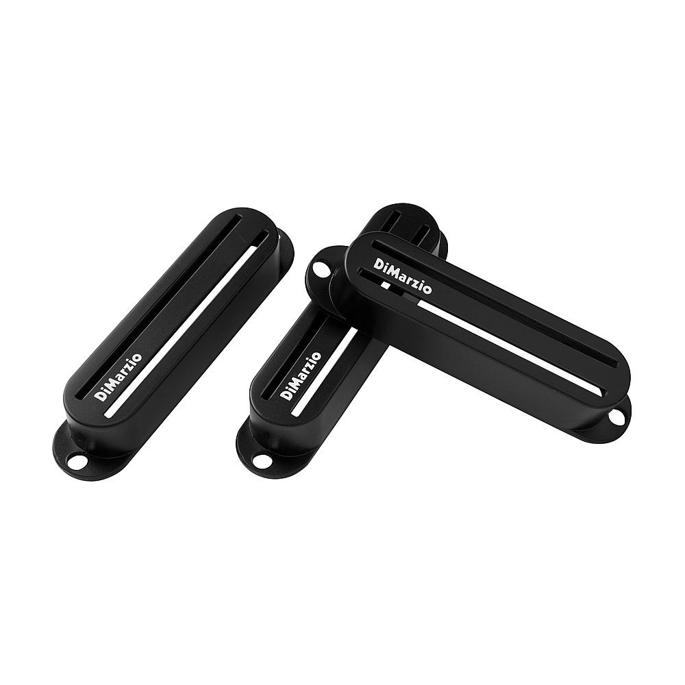 DiMarzio Fast Track Rail/Twin Blade Pickup Covers Set of 3 (Black)