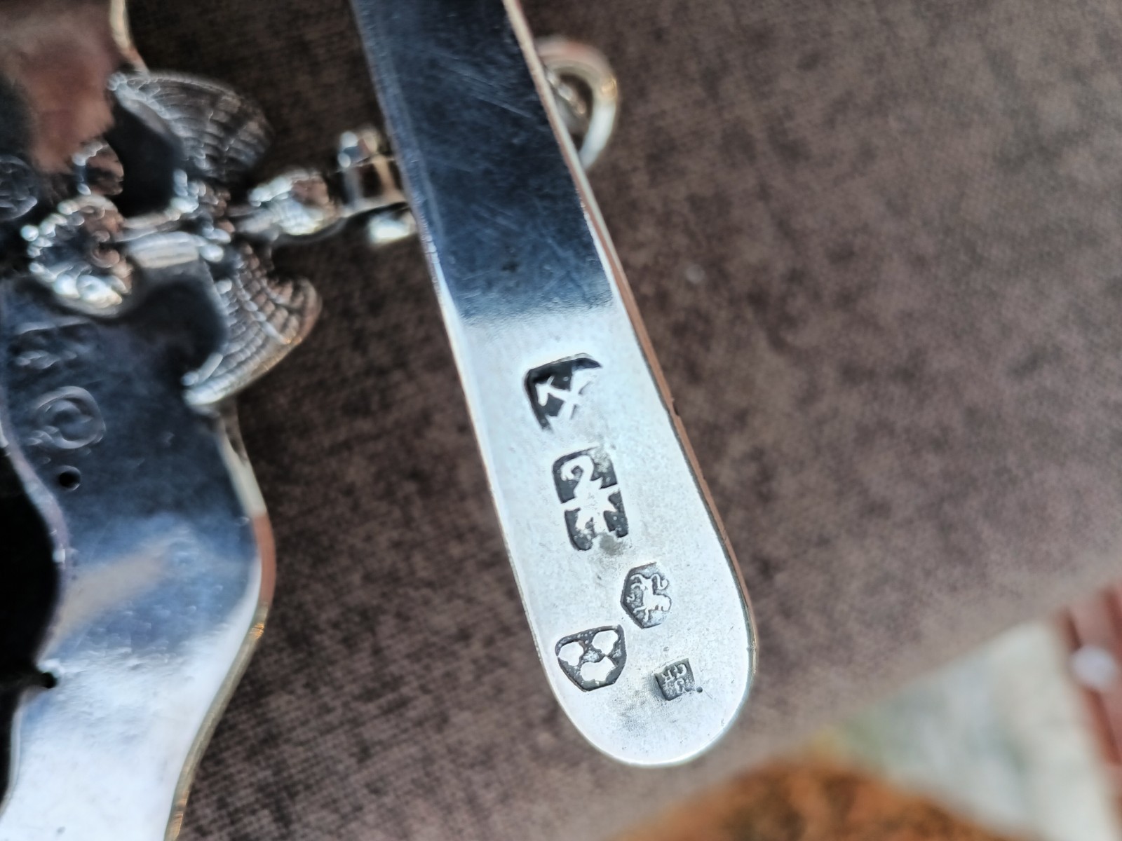 Antique Solid .800 Silver Chatelaine Bag /Purse E… - image 9