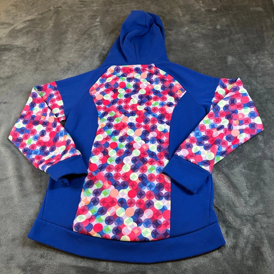 Champion Chaqueta con Capucha Cremallera Completa Azul Rosa Colorido Juvenil Grande (10-12) Foto 3 de 4