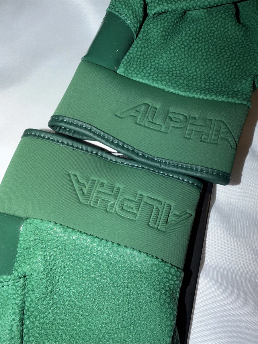 Guantes de bateo Nike Alpha Elite de béisbol $74 verdes y negros para hombre XXL
