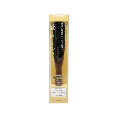 Vess 100% natural pig hair hair brush (for set) Brown 1 piece