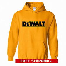DEWALT GOLD HOODIE Tool Sweatshirt Garage Par...