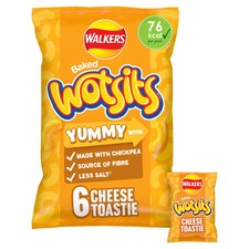 Walkers Wotsits Cheese Toastie Multipack Crisps 6 x 16g