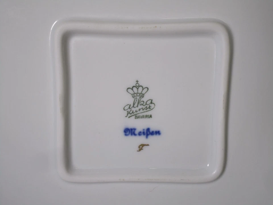 Alka Kunst Prunkschale, Gebäckschale mit Handhaben, ~31 x 31cm   VV1344 - Bild 4 von 4