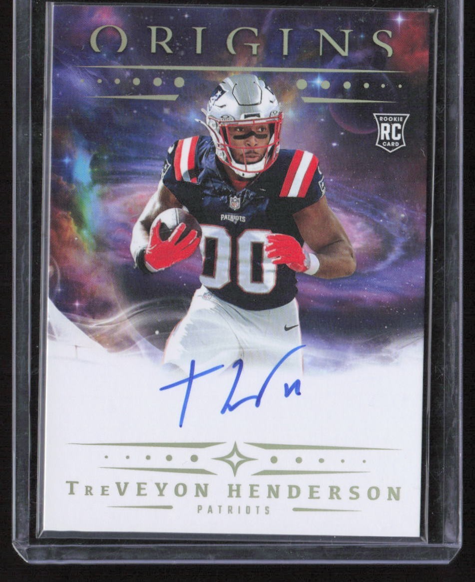 2025 TreVEYON Henderson Panini Origins #RA-THE Rookie Patriots Auto