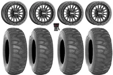 Metal FX Delta Bdlk 15x7/15x10 Wheels Bk 32" SS360/HP Tires Textron Wildcat XX