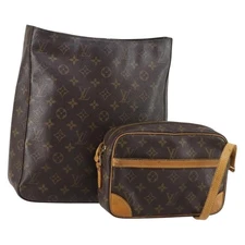 LOUIS VUITTON Monogram Shoulder Bag 2 Set LV Auth 152802