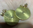 Starbucks Pierced Earrings, Dangle Gold Tone And Green. 1.5 Inches — photo 3