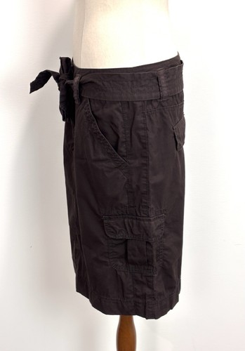 Esprit Womens Cargo Skirt 8 S Chocolate Brown Utility Knee Length 90s Y2K Retro - Picture 4 of 10