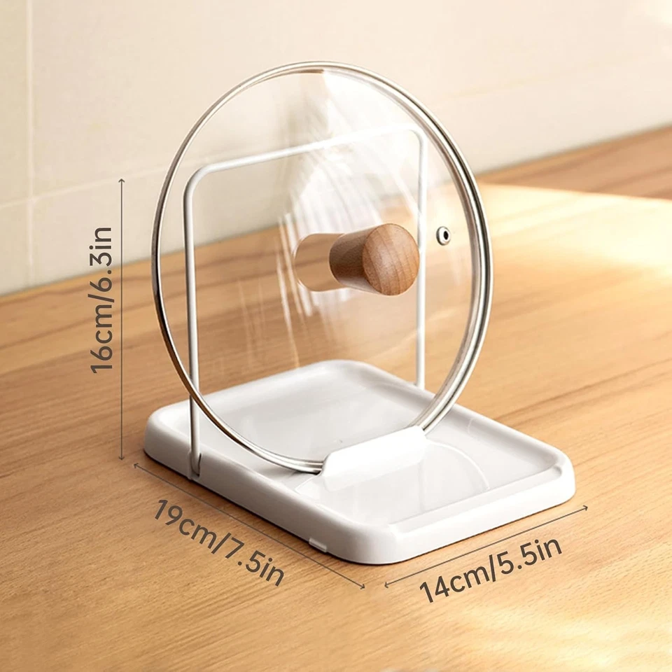 Versatile Kitchen Lid and Spoon Rest - Foldable Design with Non-Slip Stability - Image 4 of 4