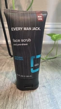 5 Oz Every Man Jack Face Scrub and Pre Shave Natural Menthol Fragrance Free