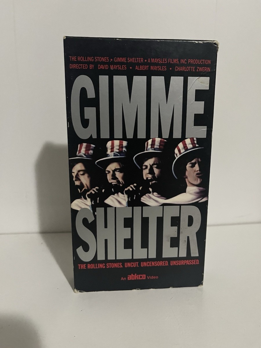 その他 Gimme Shelter [VHS] Gimme Shelter VHS The Rolling Stones Uncut Uncensored Unsurpassed